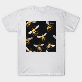 Honeycomb and Bee Pattern 1 T-Shirt